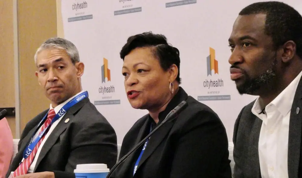 Mayor LaToya Cantrell speaks about New Orleans’ Legal Support for Renters policy.