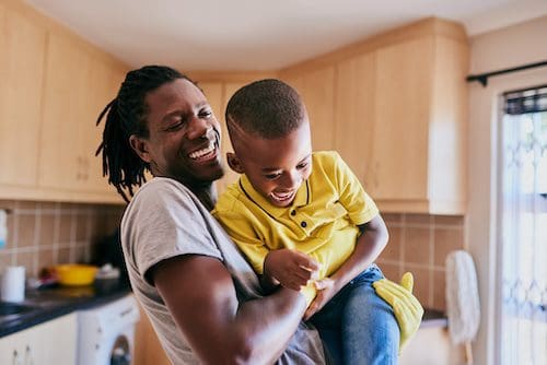 Healthy family in safe rental housing